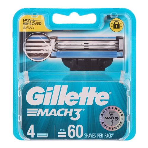 Gillette Mach3 nhradn hlavice 4 ks plast