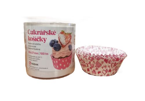 Cukrsk koek barevn mix 50 x 27 mm 100 ks