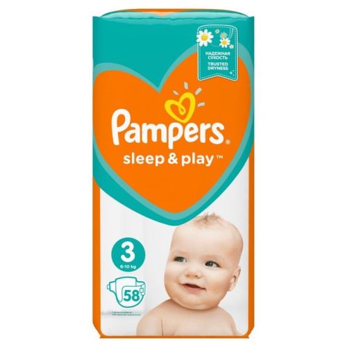 Pampers Sleep&amp;Play 3  6-10kg 58 ks