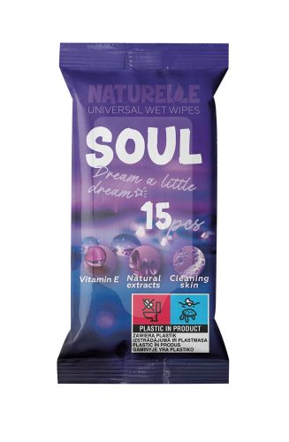 Naturelle univerzln vlhen ubrousky Soul 15 ks