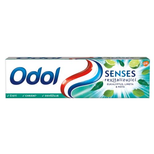 Odol zubn pasta Senses revitalizujc eukalyptus, limeta, mta 75 ml