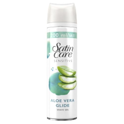 Gillette Satin Care gel na holen  Sensitive Aloe 200 ml