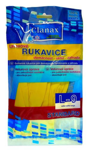 Clanax latexov rukavice Standard L-9