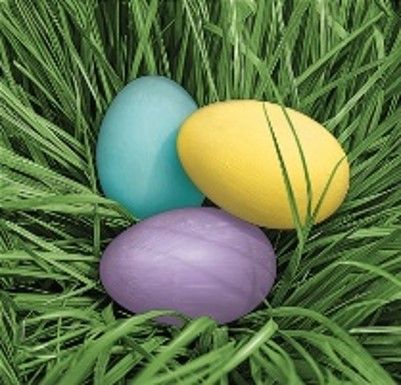 Daisy ubrousky velikonon 3vrstv 33 x 33 cm 20 ks - Pastel Eggs in Grass