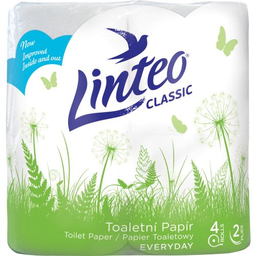 Linteo toaletn papr bl Classic 2- vrstv 4ks