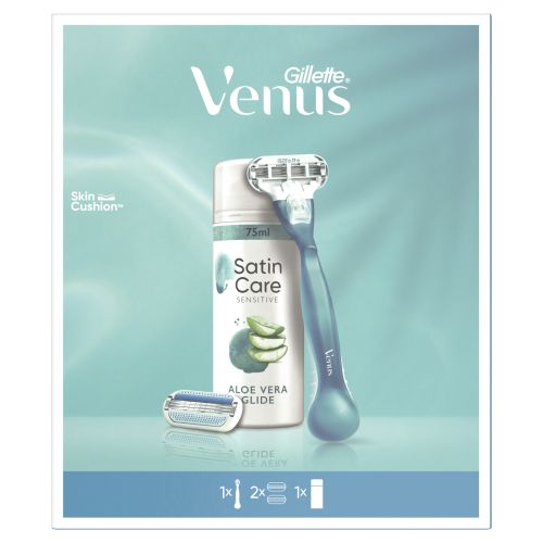 Gillette Venus drkov sada strojek+2NH+Satin Care gel 75ml