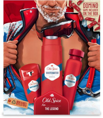 Old Spice drkov kazeta WhiteWater SG+deostick+deospray