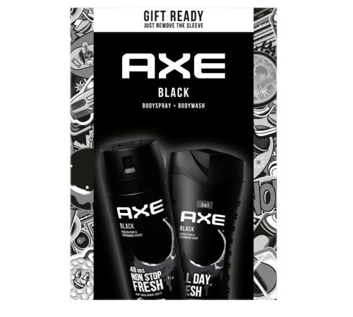 Axe drkov kazeta Black SG+deospray