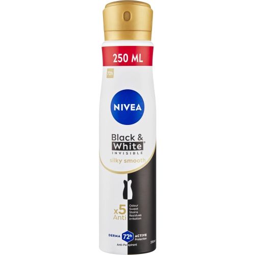 Nivea antiperspirant Black &amp; White Invisible Silky Smooth 250 ml