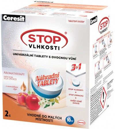 Ceresit Stop vlhkosti Micro 3v1 2x300g nhradn tablety Ovoce